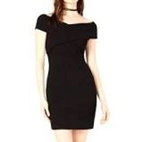 Bar III Ribbed Off The Shoulder Sweater Dress - Picture 2 of 5